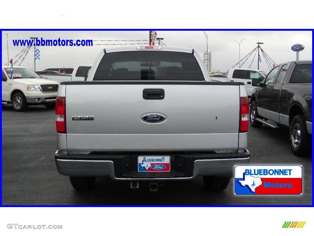 2005 F150 XLT SuperCrew - Silver Metallic / Medium Flint Grey photo #4