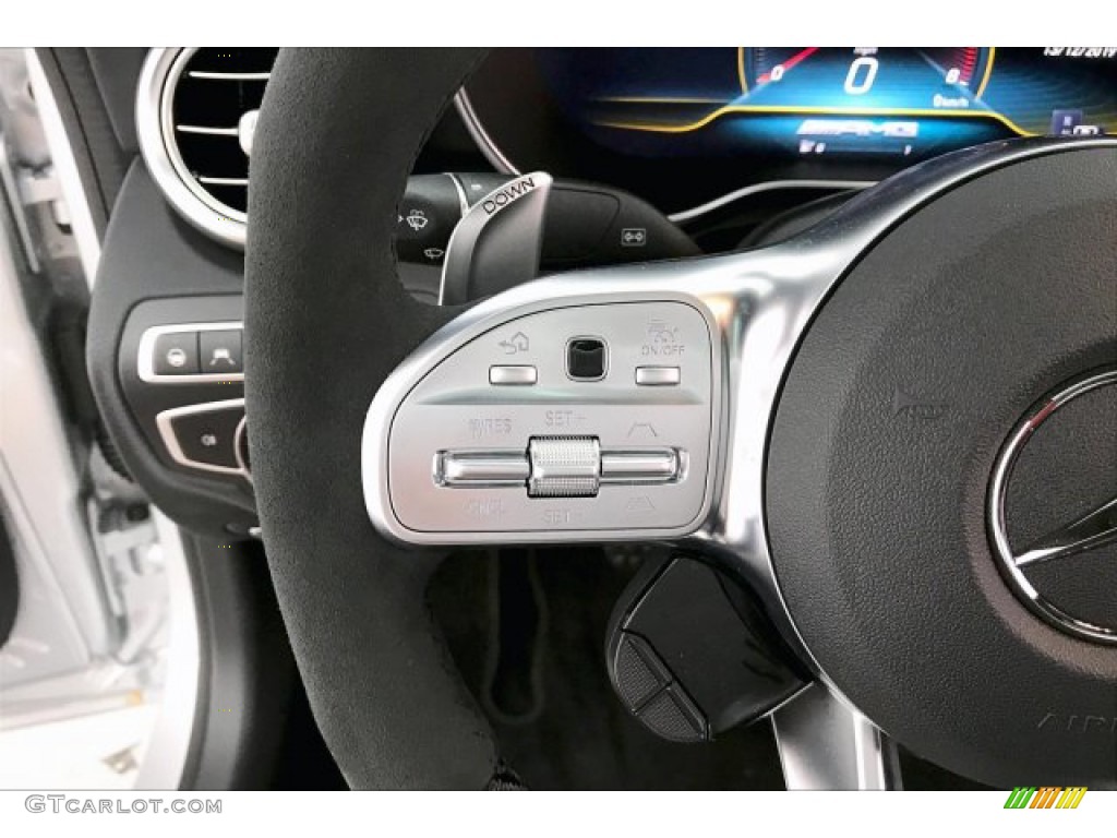 2020 Mercedes-Benz C AMG 63 S Coupe Red Pepper/Black Steering Wheel Photo #136467607