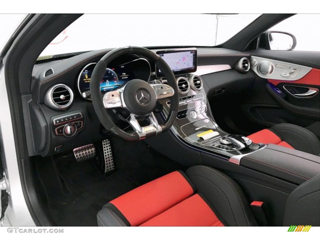 Red Pepper/Black Interior 2020 Mercedes-Benz C AMG 63 S Coupe Photo #136467649