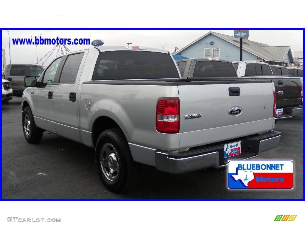 2005 F150 XLT SuperCrew - Silver Metallic / Medium Flint Grey photo #6