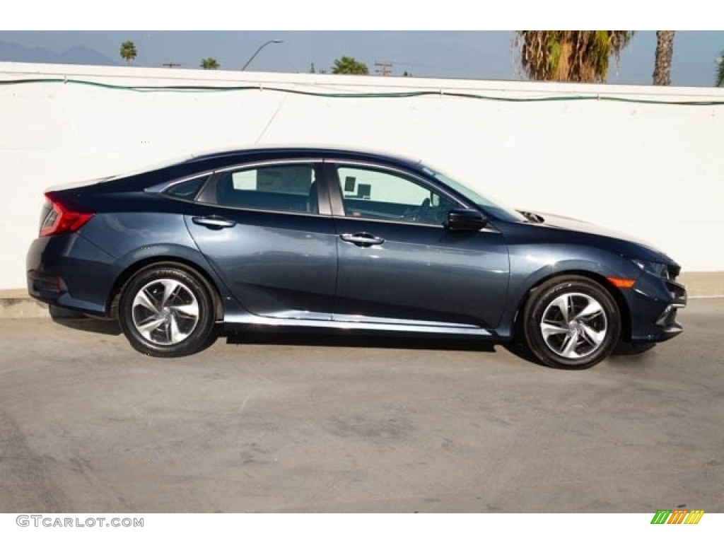 Cosmic Blue Metallic 2020 Honda Civic LX Sedan Exterior Photo #136473091