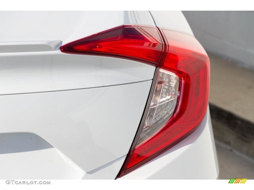 2020 Civic EX Sedan - Platinum White Pearl / Black photo #8