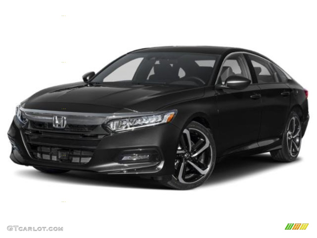2020 Accord Sport Sedan - Crystal Black Pearl / Black photo #40