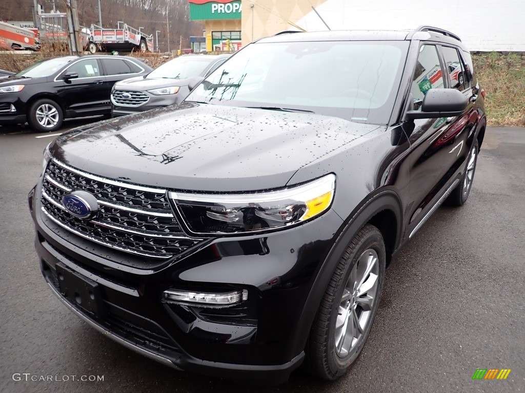 2020 Explorer XLT 4WD - Agate Black Metallic / Ebony photo #4