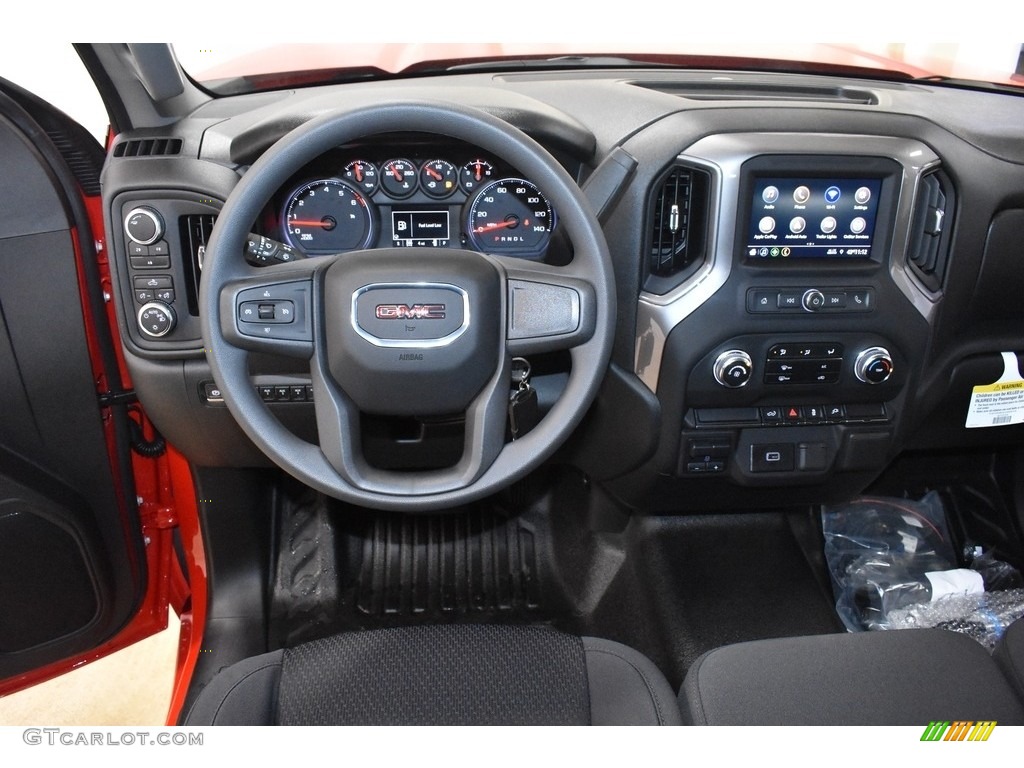 2020 GMC Sierra 2500HD Regular Cab 4x4 Jet Black Dashboard Photo #136483834