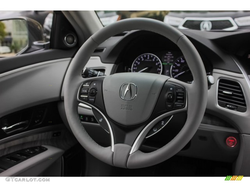2020 Acura RLX Sport Hybrid SH-AWD Graystone Steering Wheel Photo #136484173
