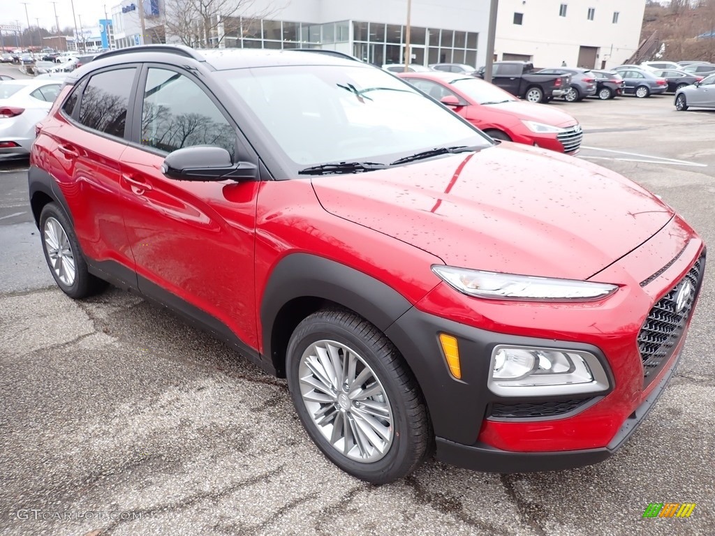 2020 Kona SEL AWD - Pulse Red / Black photo #3