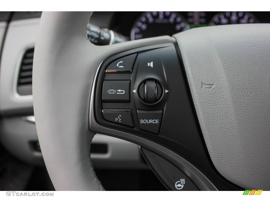 2020 Acura RLX Sport Hybrid SH-AWD Graystone Steering Wheel Photo #136484371