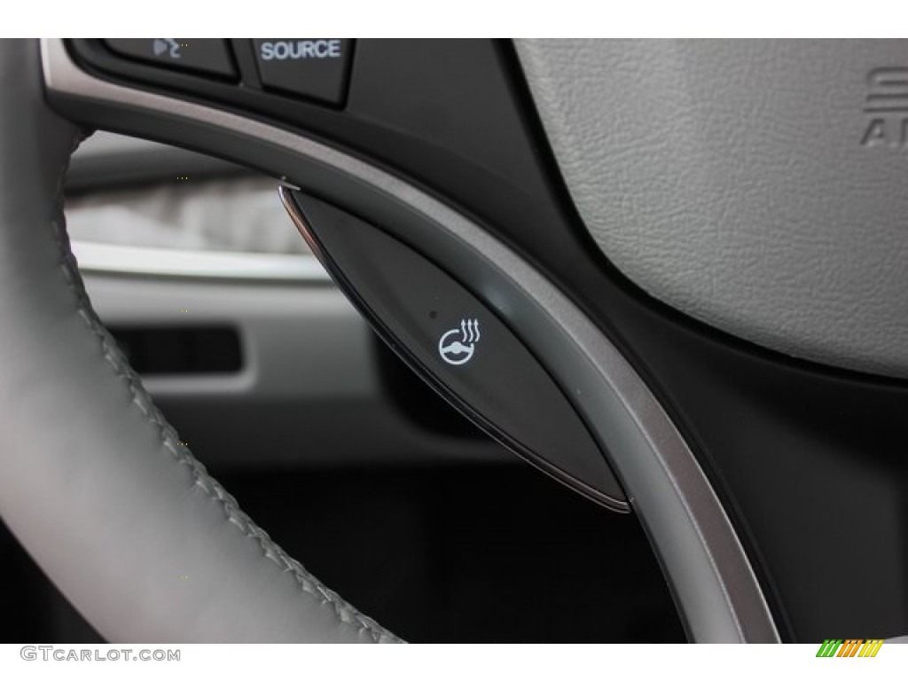 2020 Acura RLX Sport Hybrid SH-AWD Graystone Steering Wheel Photo #136484388
