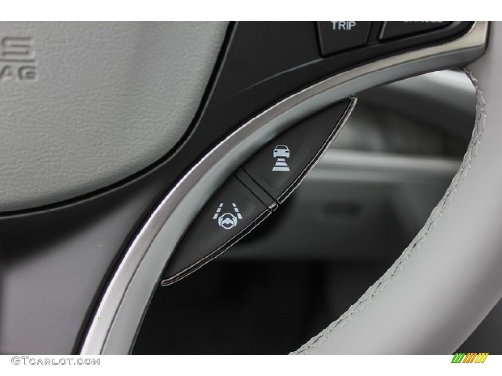 2020 Acura RLX Sport Hybrid SH-AWD Graystone Steering Wheel Photo #136484428
