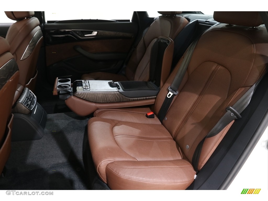 2017 A8 L 3.0T quattro - Glacier White Metallic / Nougat Brown photo #25