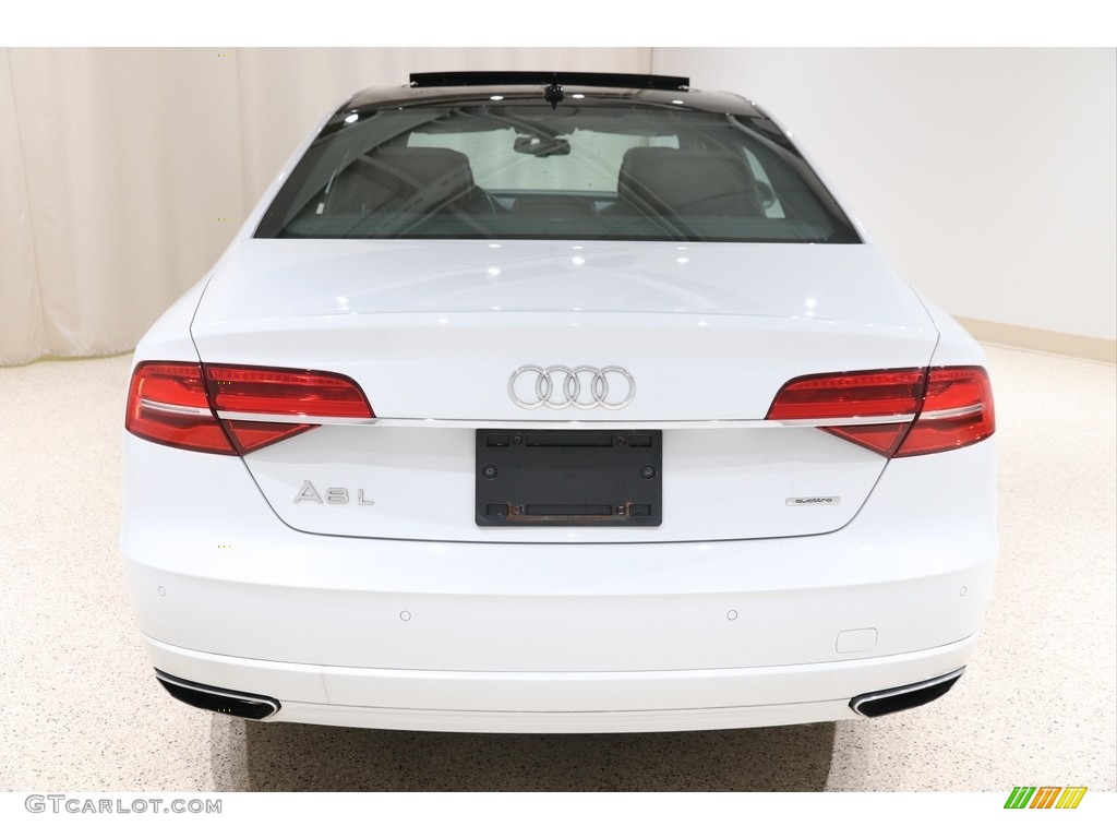 2017 A8 L 3.0T quattro - Glacier White Metallic / Nougat Brown photo #27