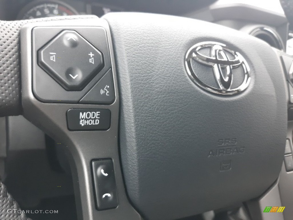2020 Toyota Tacoma TRD Off Road Double Cab 4x4 TRD Cement/Black Steering Wheel Photo #136485787