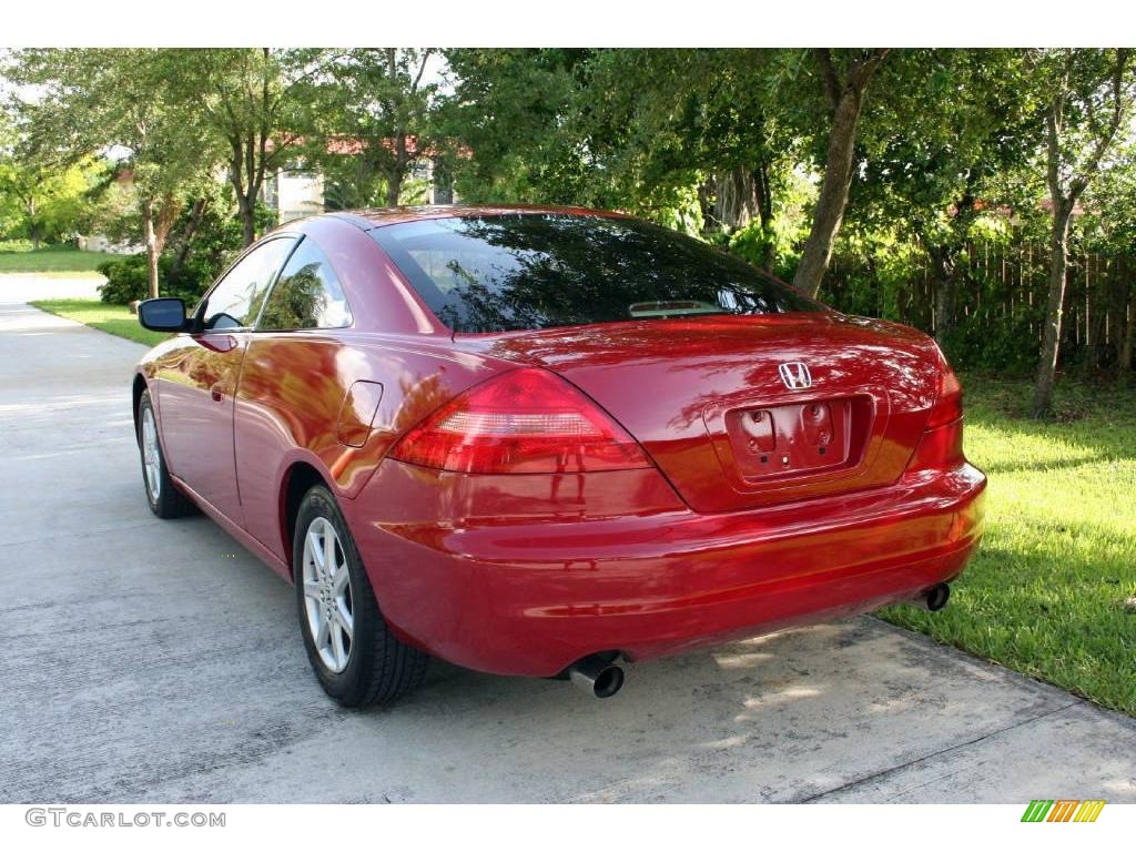 2003 Accord EX V6 Coupe - San Marino Red / Ivory photo #6