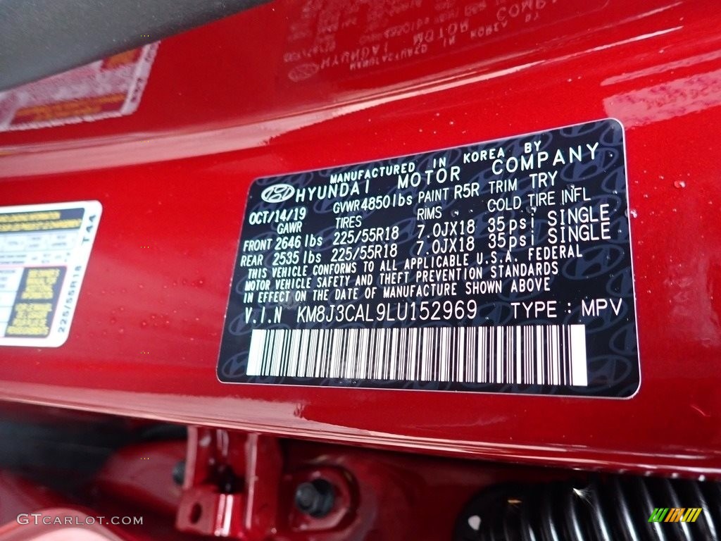 2020 Tucson Color Code R5R for Gemstone Red Photo #136486657