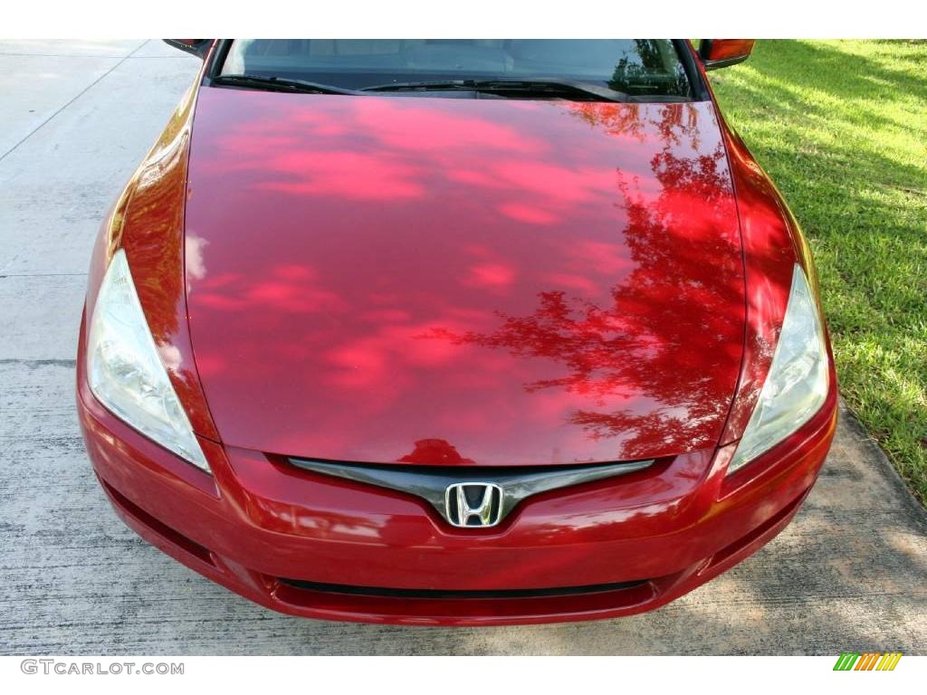 2003 Accord EX V6 Coupe - San Marino Red / Ivory photo #17