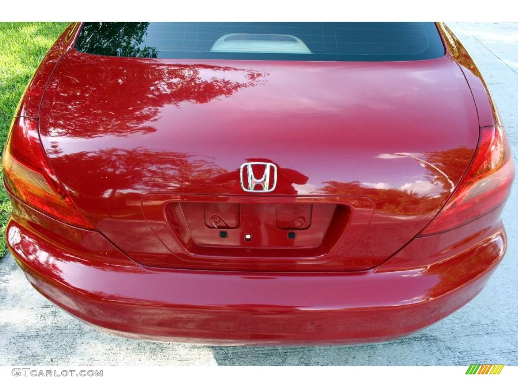 2003 Accord EX V6 Coupe - San Marino Red / Ivory photo #18