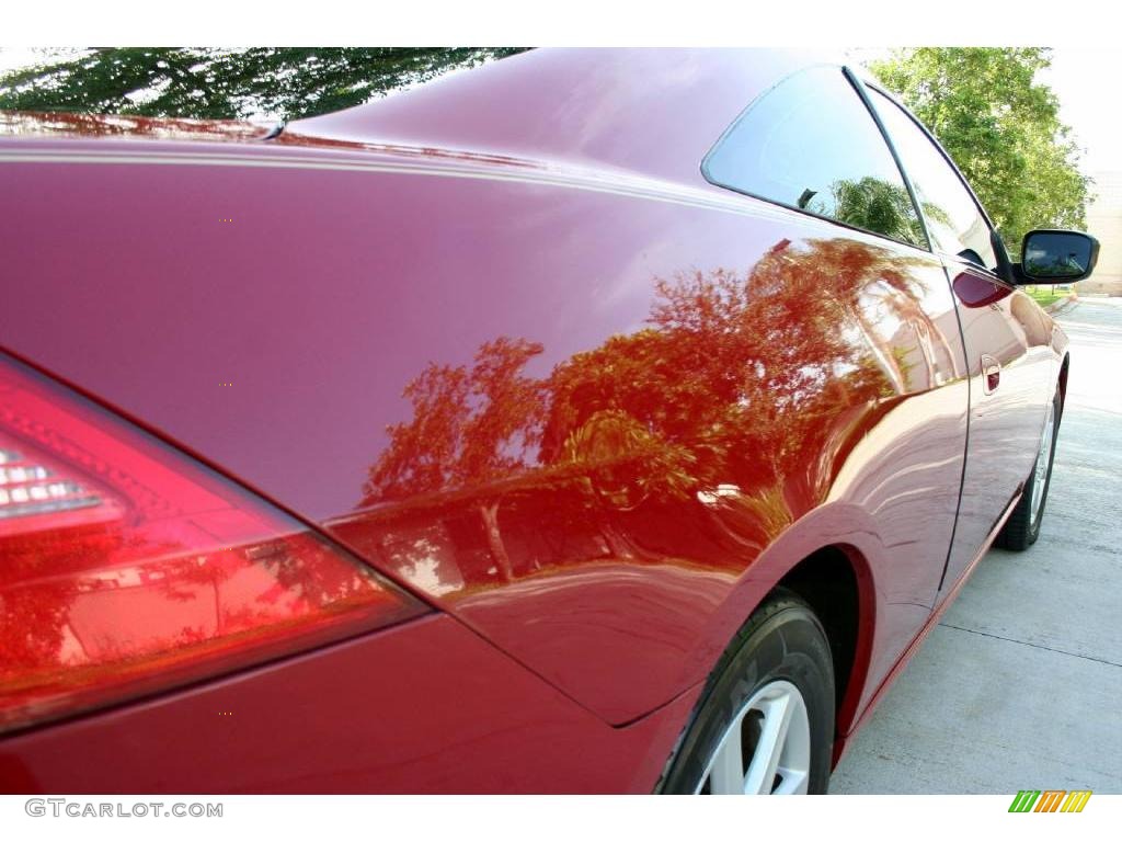 2003 Accord EX V6 Coupe - San Marino Red / Ivory photo #23