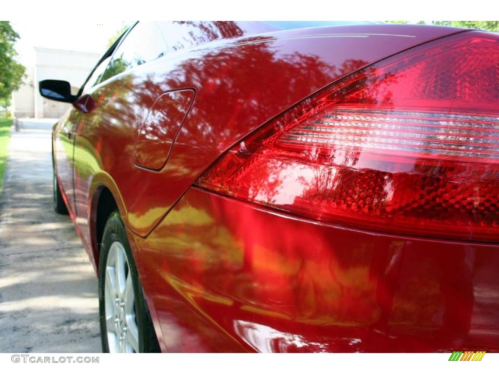 2003 Accord EX V6 Coupe - San Marino Red / Ivory photo #26