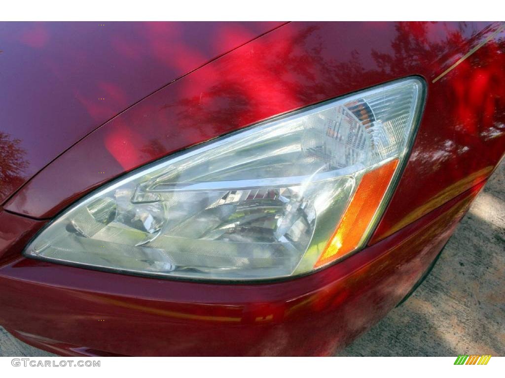 2003 Accord EX V6 Coupe - San Marino Red / Ivory photo #27