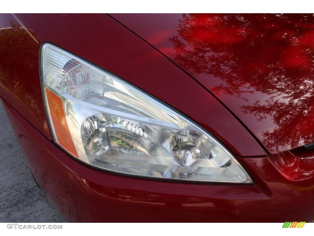 2003 Accord EX V6 Coupe - San Marino Red / Ivory photo #28