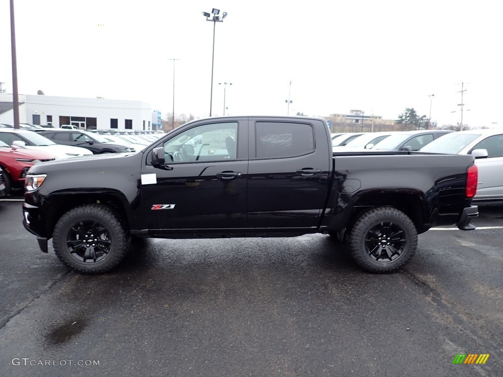 Black 2020 Chevrolet Colorado Z71 Crew Cab 4x4 Exterior Photo #136490278