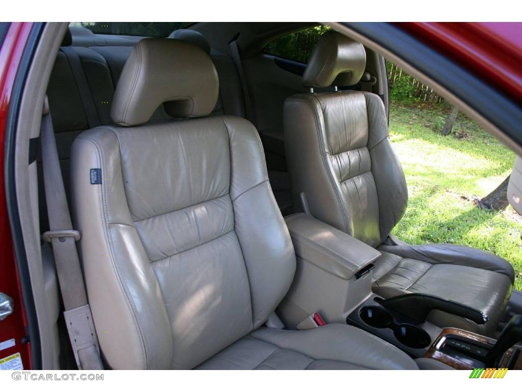 2003 Accord EX V6 Coupe - San Marino Red / Ivory photo #52