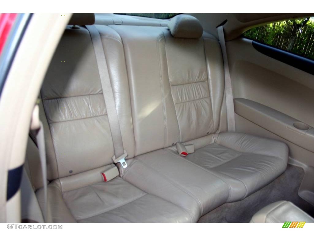 2003 Accord EX V6 Coupe - San Marino Red / Ivory photo #54