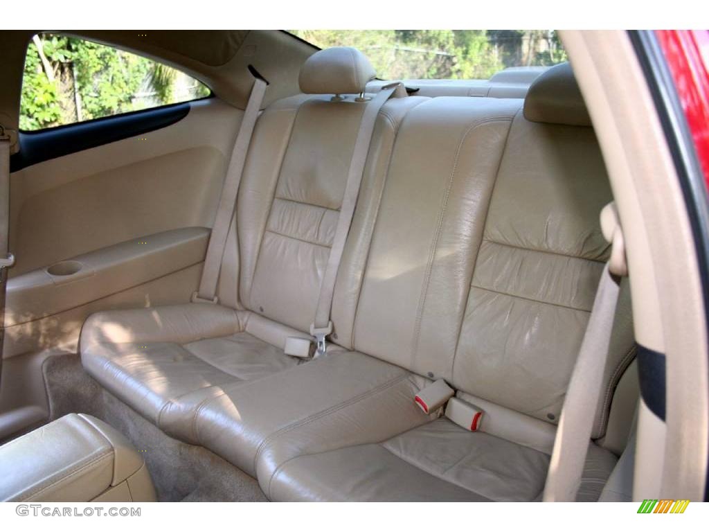 2003 Accord EX V6 Coupe - San Marino Red / Ivory photo #55