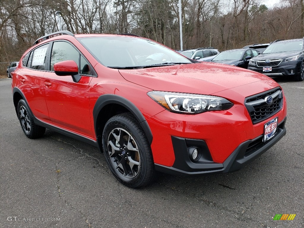 2020 Crosstrek 2.0 Premium - Pure Red / Black photo #1