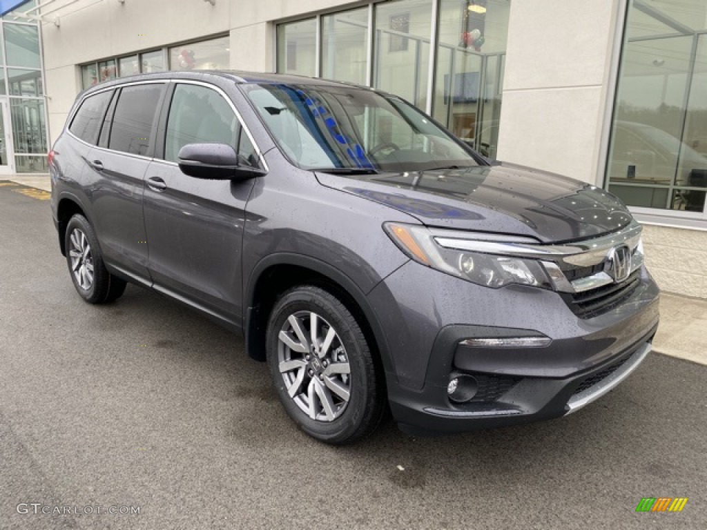 Modern Steel Metallic 2020 Honda Pilot EX-L AWD Exterior Photo #136491520