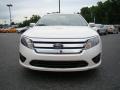 2010 White Platinum Tri-coat Metallic Ford Fusion SE  photo #7