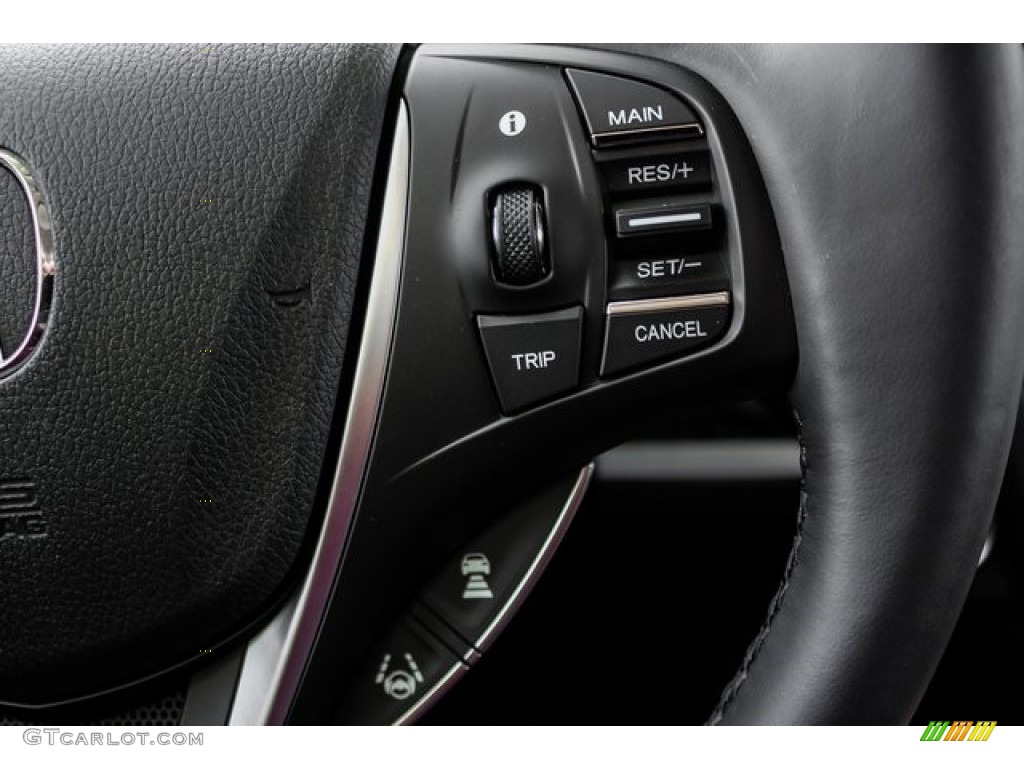2020 Acura TLX V6 Sedan Ebony Steering Wheel Photo #136496914