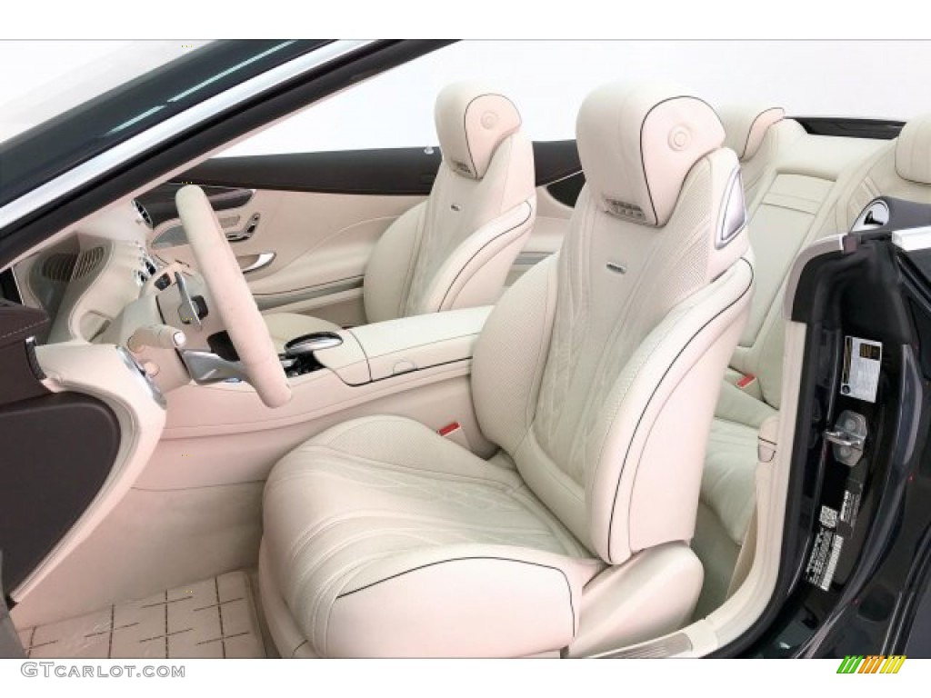 Silk Beige/Espresso Brown Interior 2020 Mercedes-Benz S 63 AMG 4Matic Convertible Photo #136500499