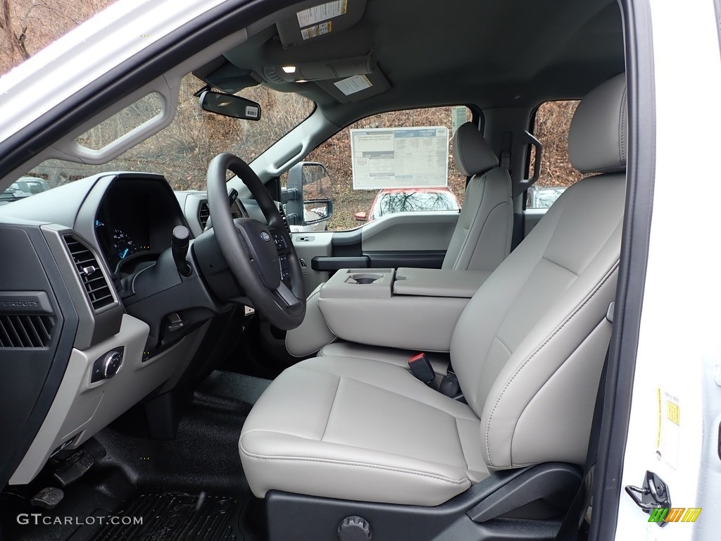 Medium Earth Gray Interior 2020 Ford F250 Super Duty XL Crew Cab 4x4 Photo #136500778