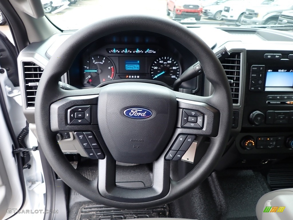 2020 Ford F250 Super Duty XL Crew Cab 4x4 Medium Earth Gray Steering Wheel Photo #136500875