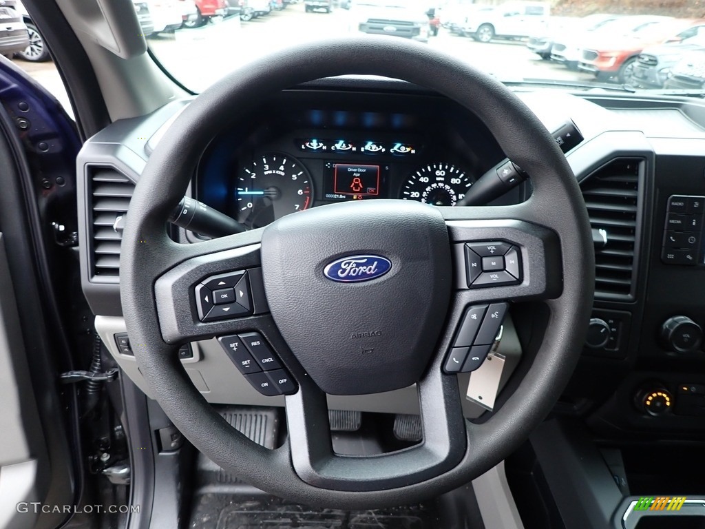 2020 Ford F150 XL SuperCab 4x4 Black Steering Wheel Photo #136501390