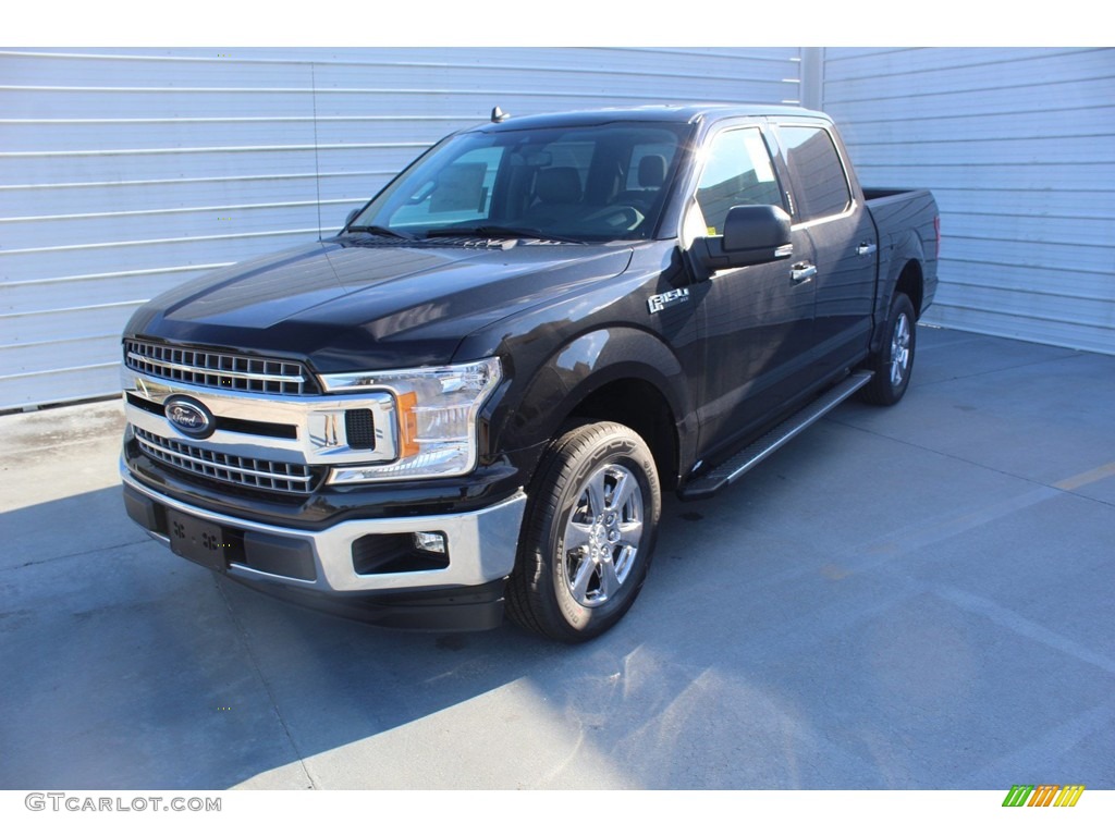 2020 F150 XLT SuperCrew - Agate Black / Medium Earth Gray photo #4