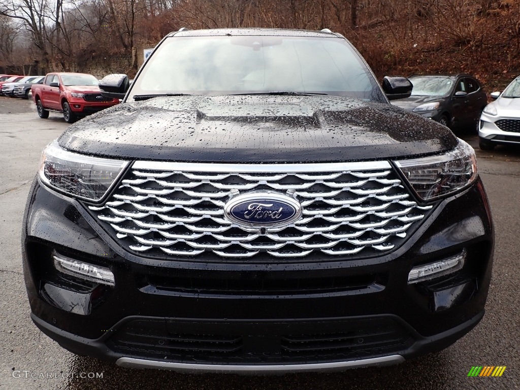 2020 Explorer Platinum 4WD - Agate Black Metallic / Ebony photo #8