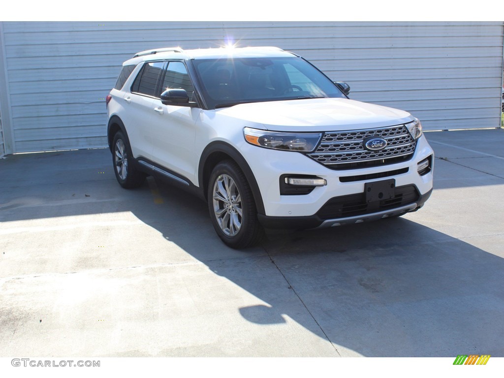 2020 Explorer XLT 4WD - Oxford White / Ebony photo #2