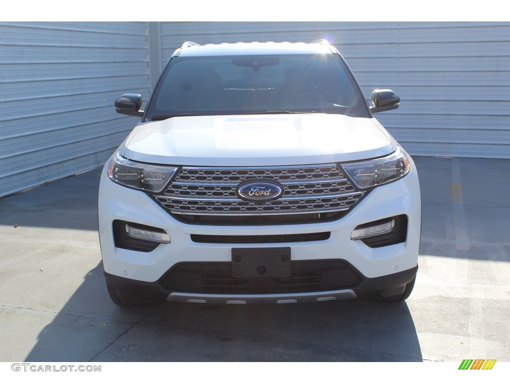 2020 Explorer XLT 4WD - Oxford White / Ebony photo #3