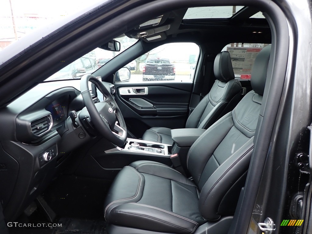 Ebony Interior 2020 Ford Explorer ST 4WD Photo #136504114