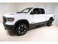 Bright White 2019 Ram 1500 Rebel Quad Cab 4x4 Exterior