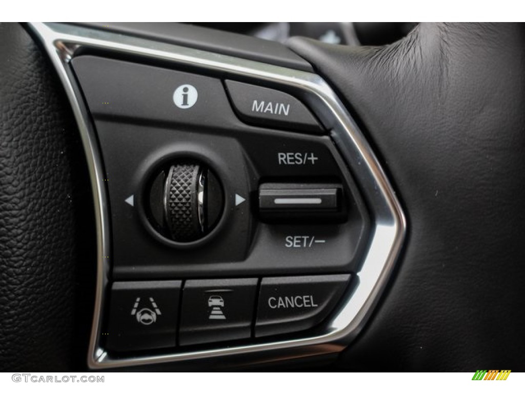 2020 Acura RDX Advance AWD Ebony Steering Wheel Photo #136508770