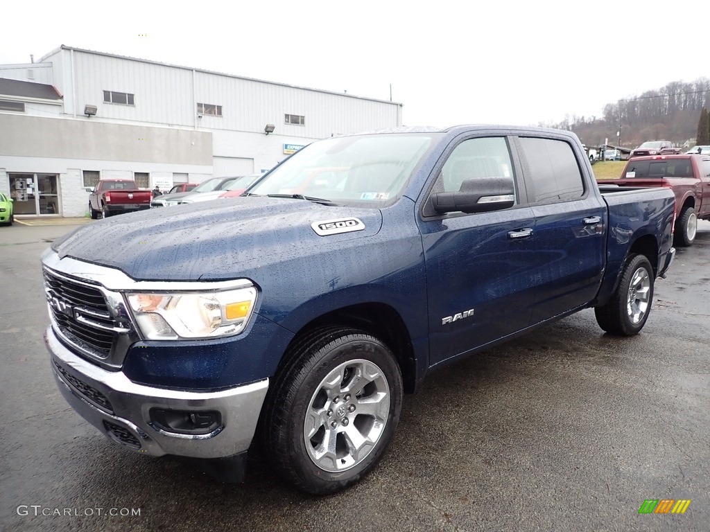 2020 1500 Big Horn Crew Cab 4x4 - Patriot Blue Pearl / Light Frost Beige/Black photo #1