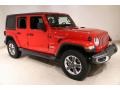 Firecracker Red 2019 Jeep Wrangler Unlimited Sahara 4x4