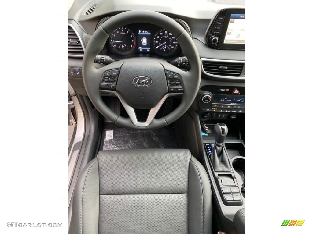 2020 Hyundai Tucson Ultimate AWD Black Steering Wheel Photo #136512337