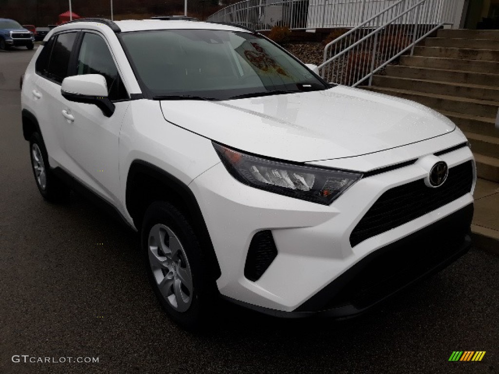 2020 Super White Toyota RAV4 LE AWD 136497162 Photo 10