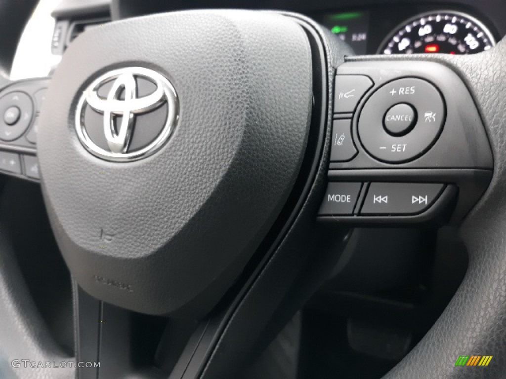 2020 Toyota RAV4 XLE AWD Hybrid Light Gray Steering Wheel Photo #136515070