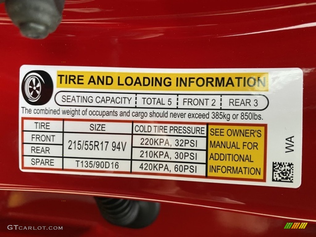 2020 Honda HR-V EX AWD Info Tag Photos